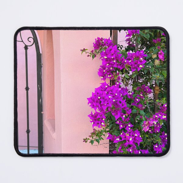 Item preview, Bougainvillea Flowers and Iron Gate | Mexico Flower Photography designed and sold by YemmyZImages.