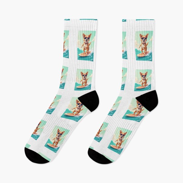 Item preview, Cute surfing dog balances on waves under summer sky! designed and sold by LaughGraphics - Fun Graphics, Serious Laughs!.