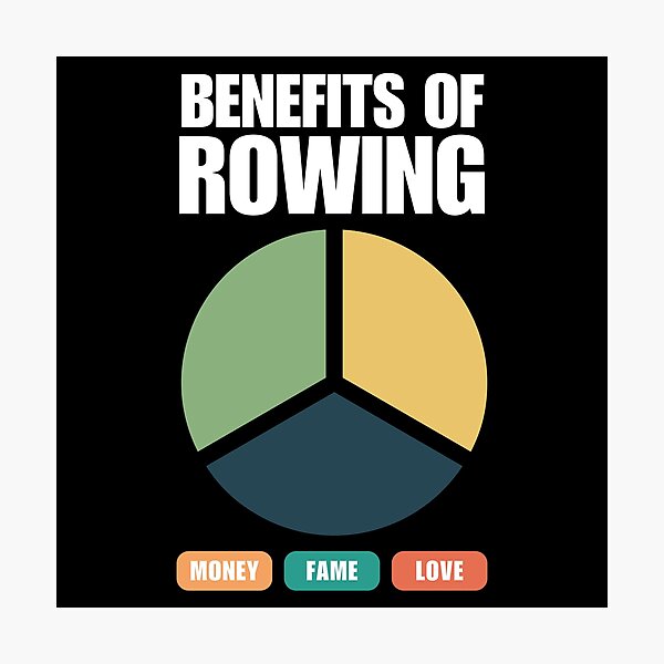 Item preview, Funny Benefits Of Rowing Ironic designed and sold by StrideSuccess.