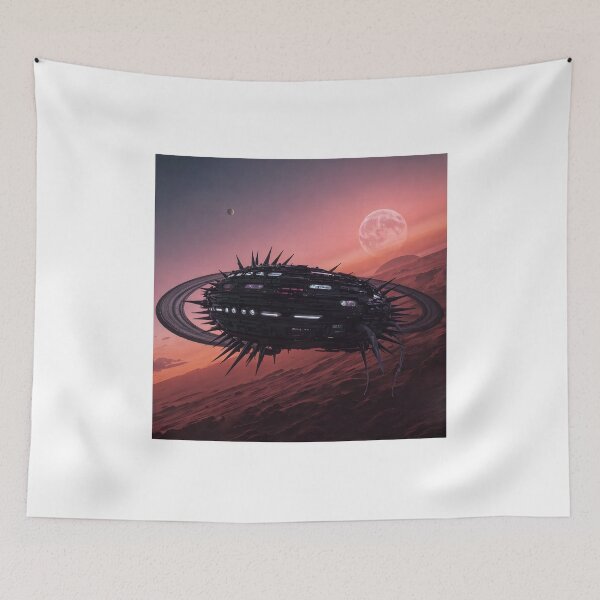 Item preview, nave espacial surrealista extraña designed and sold by szbotond.