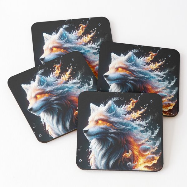 Item preview, Flaming Frost Wolf designed and sold by raibeccia.