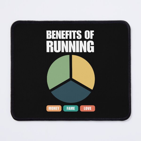 Item preview, Funny Benefits Of Running Ironic designed and sold by StrideSuccess.