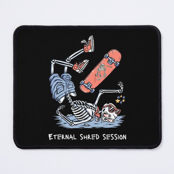Item preview, Eternal Shred Session - Skateboarding Skeleton - White Text designed and sold by FaeryNuff.
