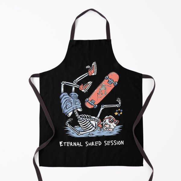 Item preview, Eternal Shred Session - Skateboarding Skeleton - White Text designed and sold by FaeryNuff.