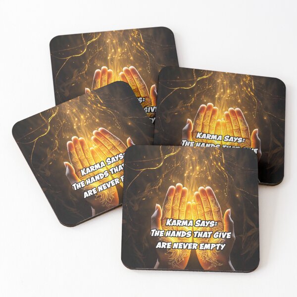 Item preview,  Karma Says: "The hands that give are never empty." designed and sold by Unwind-Art-Work.