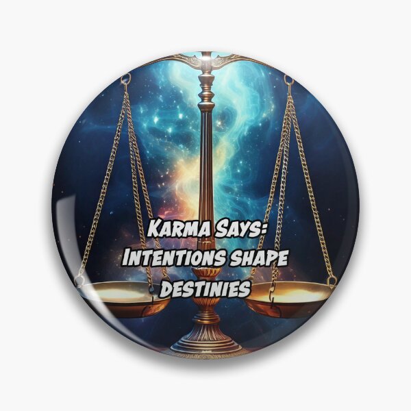 Item preview, Karma Says: "Intentions shape destinies." designed and sold by Unwind-Art-Work.