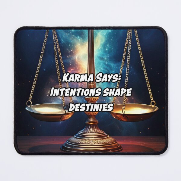 Item preview, Karma Says: "Intentions shape destinies." designed and sold by Unwind-Art-Work.