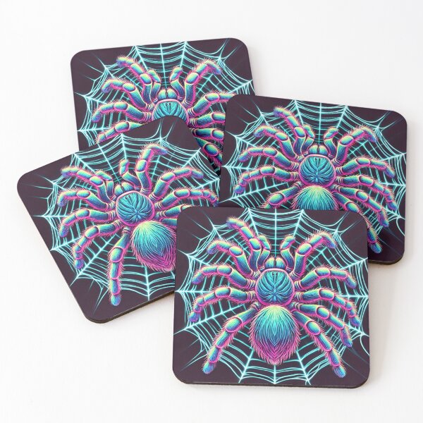 Item preview, Hypnotic Neon Tarantula – Psychedelic Arachnid Art designed and sold by VividWilds.
