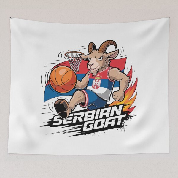 Item preview, Serbian Basketball Goat designed and sold by BugiDesignArt.