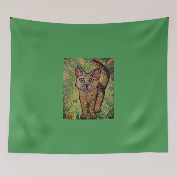 Item preview, Lily Golden Bengal Cat Green Eyes Day designed and sold by PGKINART.