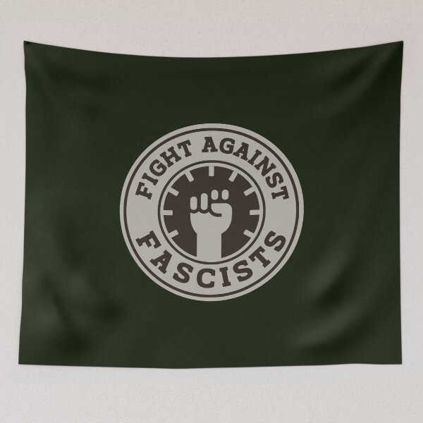 Item preview, always antifascist | Protest AntiTrump AntiElon Home Decor Accessories | designed and sold by Two Otters Co.