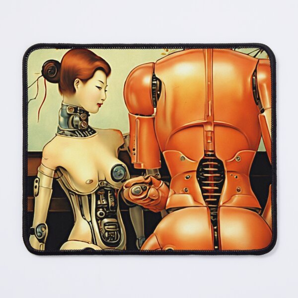 Item preview, Robot Shunga Hybrid Imitation Japanese Erotica #51 designed and sold by NickWhittleArt.
