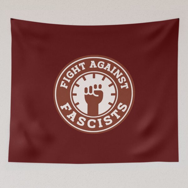 Item preview, always antifascist | Protest AntiTrump AntiElon Home Decor Accessories | designed and sold by Two Otters Co.