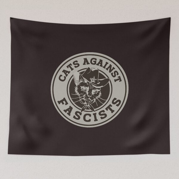 Item preview, always antifascist | Protest AntiTrump AntiElon Home Decor Accessories | designed and sold by Two Otters Co.