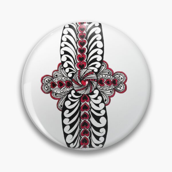 Item preview, Zentangle Heart Cross designed and sold by Stacey Smile Creations.