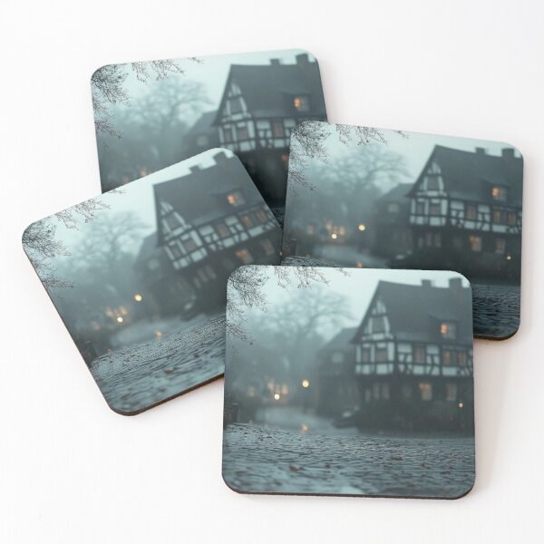 Item preview, Misty Evening in a Quaint Village designed and sold by Twisted Kids.