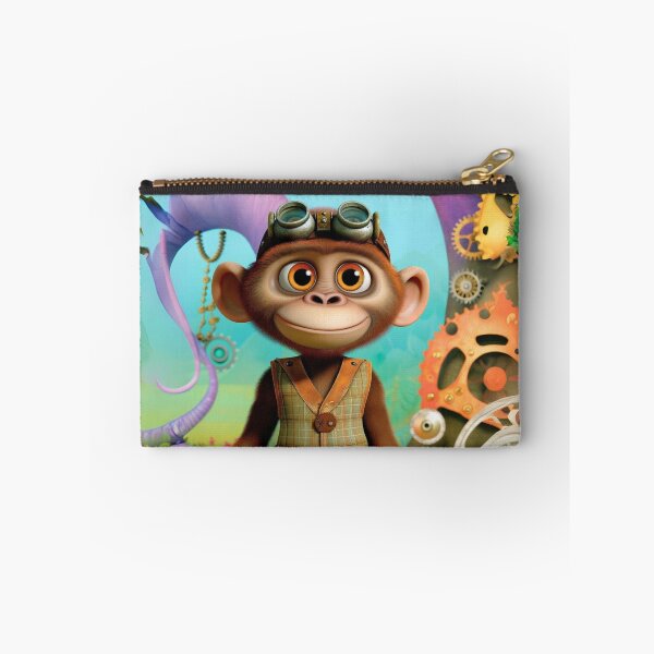Item preview, Steampunk Australopithecus Monkey Illustration designed and sold by Sillytoe.