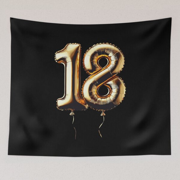 Item preview, 18 Years Gold Balloon Foil Balloon Gift designed and sold by Pineapple-Tree.