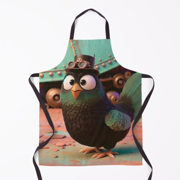 Item preview, Steampunk Australorp Chicken Illustration designed and sold by Sillytoe.