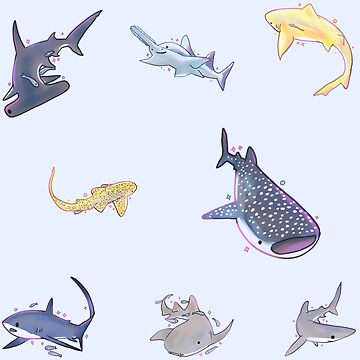 Artwork thumbnail, shark pack illustration by Mayarartsy