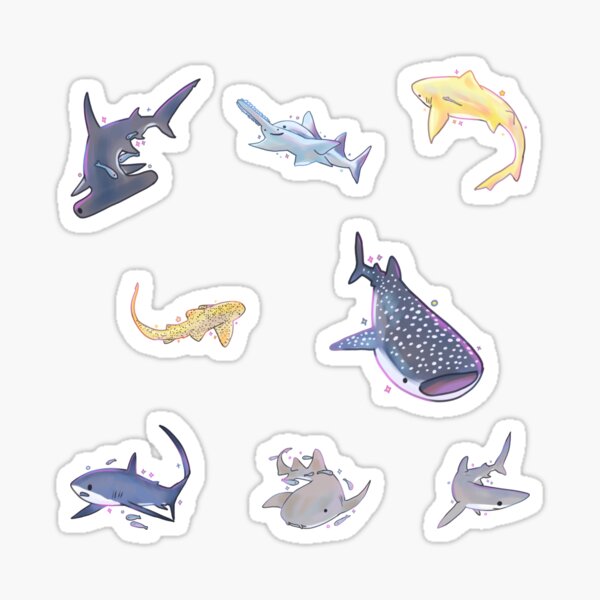 Item preview, shark pack illustration  designed and sold by Mayarartsy.