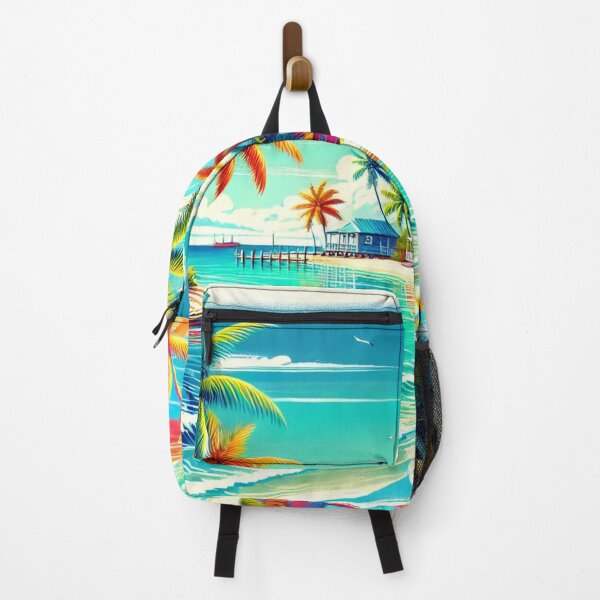 Item preview, Tropical Bliss – Vibrant Beach Scene Inspired by the Bahamas designed and sold by Hegen79.