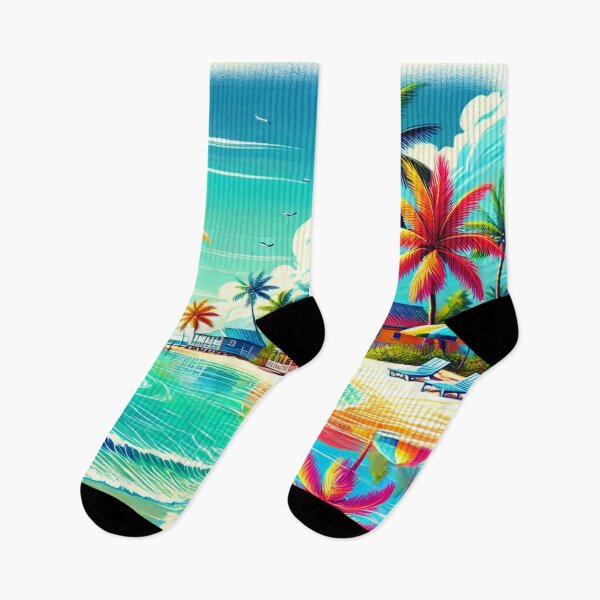 Item preview, Tropical Bliss – Vibrant Beach Scene Inspired by the Bahamas designed and sold by Hegen79.