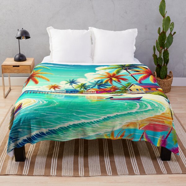 Item preview, Tropical Bliss – Vibrant Beach Scene Inspired by the Bahamas designed and sold by Hegen79.
