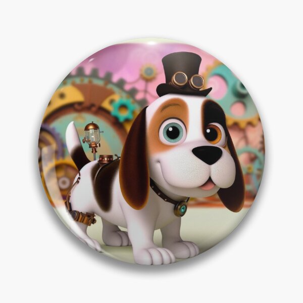 Item preview, Steampunk Beabull Dog Illustration designed and sold by Sillytoe.
