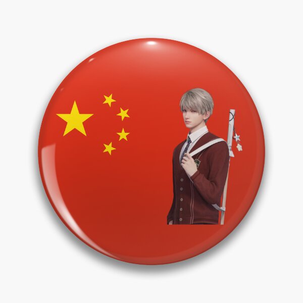 Item preview, Love and Deepspace | Xavier | Otome Game | LADS |  Shen Xinghui Sticker | China Flag | Chinese | Xavier Love & Deepspace | Chinese Pride designed and sold by matchaisu.