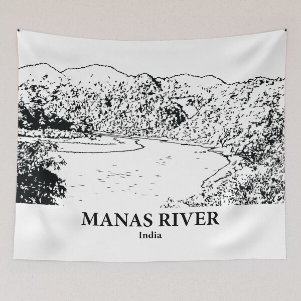 Item preview, Manas River - India designed and sold by Lakeric Cityscapes.