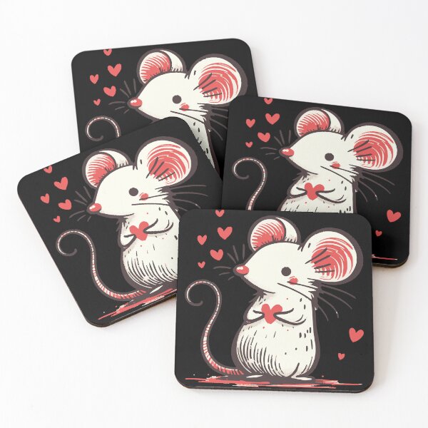 Item preview, Love Funny Mouse Happy Valentines Day designed and sold by TomFrontierArt.