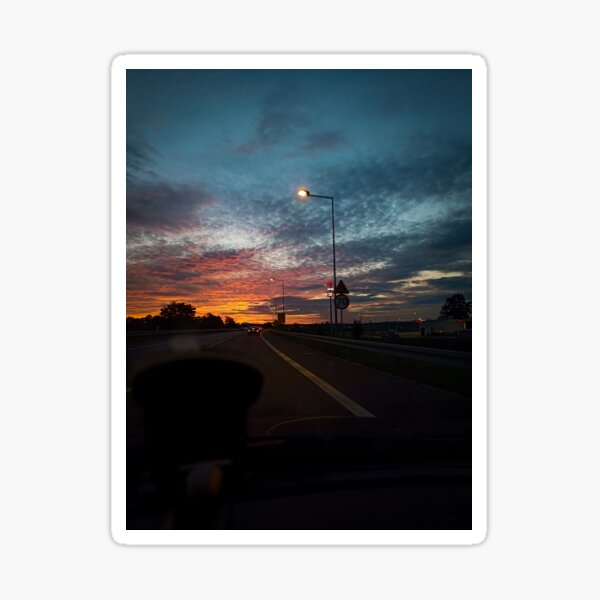Item preview, Night roadtrip sunset designed and sold by ShirtLang.