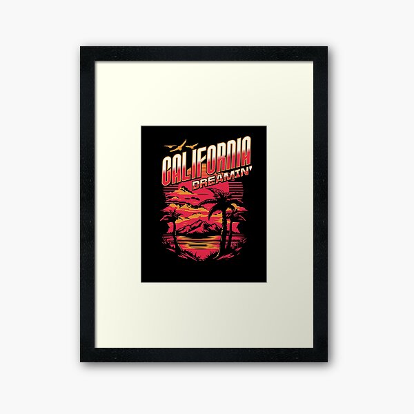 Vista previa del artículo con la obra «sueño californiano», diseñado y vendido por DansDZigns.