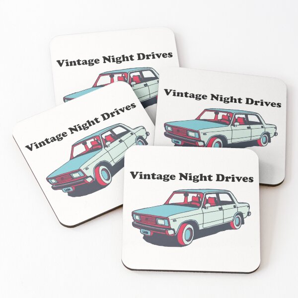 Item preview, Vintage Night Drives Retro Car Aesthetic designed and sold by -DEEWOLF-.