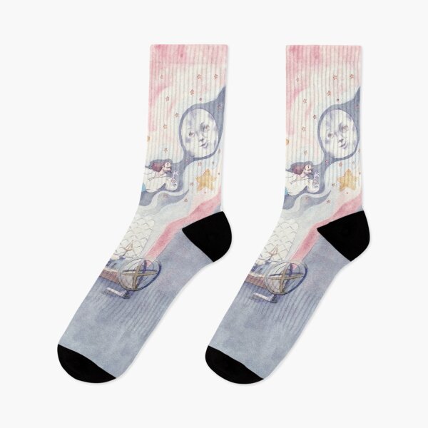 Item preview, Cyrano de Bergerac dreams of flying to the moon designed and sold by Lucy Dreams.