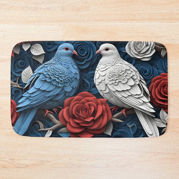 Item preview,  Turtledoves and Roses designed and sold by Paw's Arts.