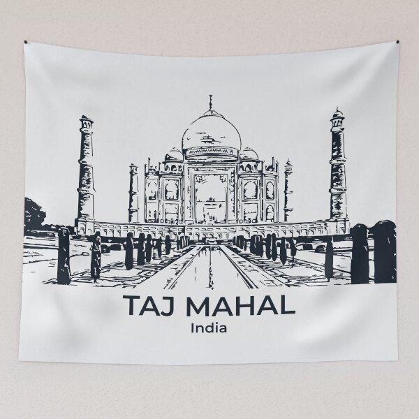 Item preview, Taj Mahal - India designed and sold by Lakeric Cityscapes.