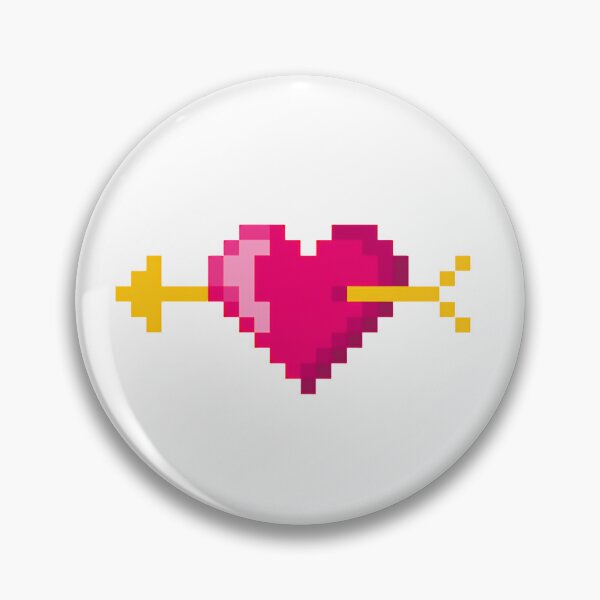 Item preview, Pixelated Love Heart with Cupid’s Arrow designed and sold by K1llexx.