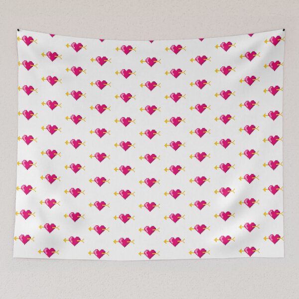 Item preview, Pixelated Love Heart with Cupid’s Arrow designed and sold by K1llexx.