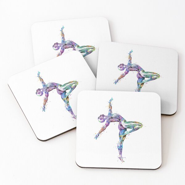 Item preview, Girl Gymnastics Watercolor Anatomy Muscles Art designed and sold by LotusGifts.
