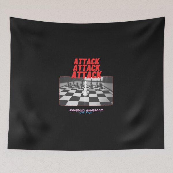 Item preview, Attack, Attack, Attack! Chess Games designed and sold by HOMEBODYHOMEROO.