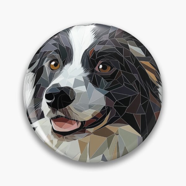 Item preview, Border Collie Geometric designed and sold by NicolasGlowArt.