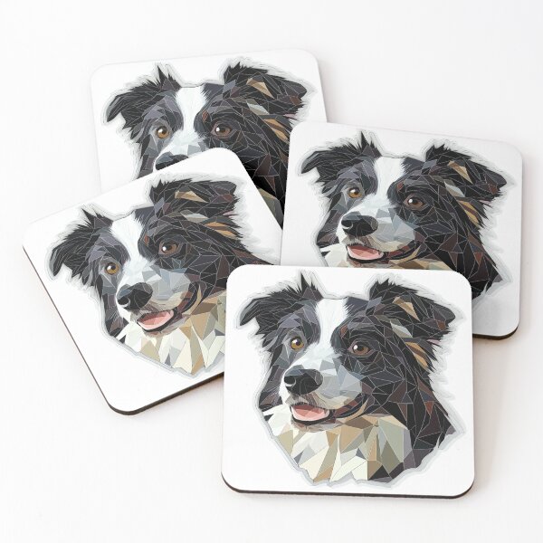 Item preview, Border Collie Geometric designed and sold by NicolasGlowArt.