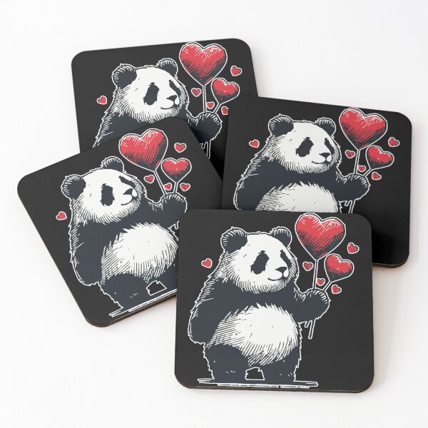 Item preview, Panda Happy Valentines Day Vintage designed and sold by TomFrontierArt.