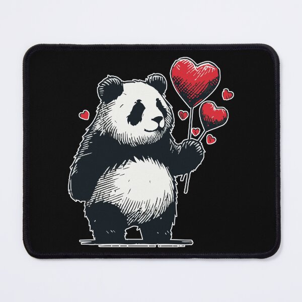 Item preview, Panda Happy Valentines Day Vintage designed and sold by TomFrontierArt.
