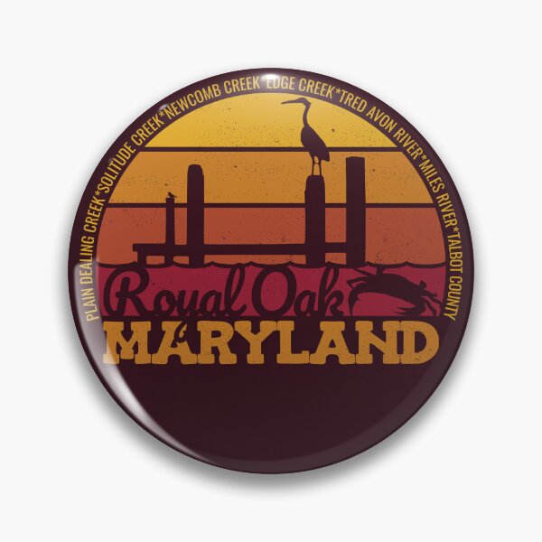 Item preview, Royal Oak Maryland Sunset Retro Local Pride Logo designed and sold by CRHPOD20.