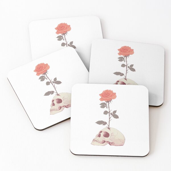 Item preview, Skull and rose designed and sold by obstinator.