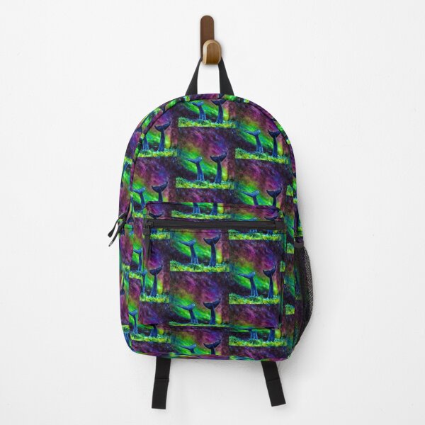 Item preview, Vermont Whale Tails With Northern Lights designed and sold by Vermont Gifts and Art.