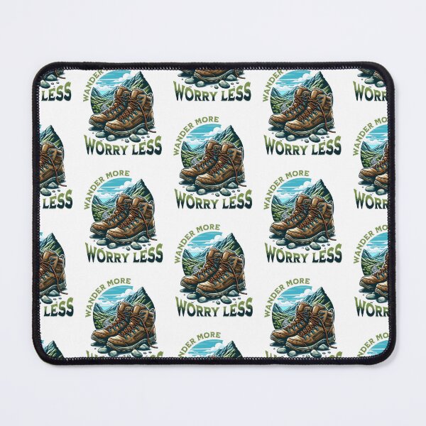 Item preview, Wander more, worry less, cool hiking designed and sold by Merchattack.